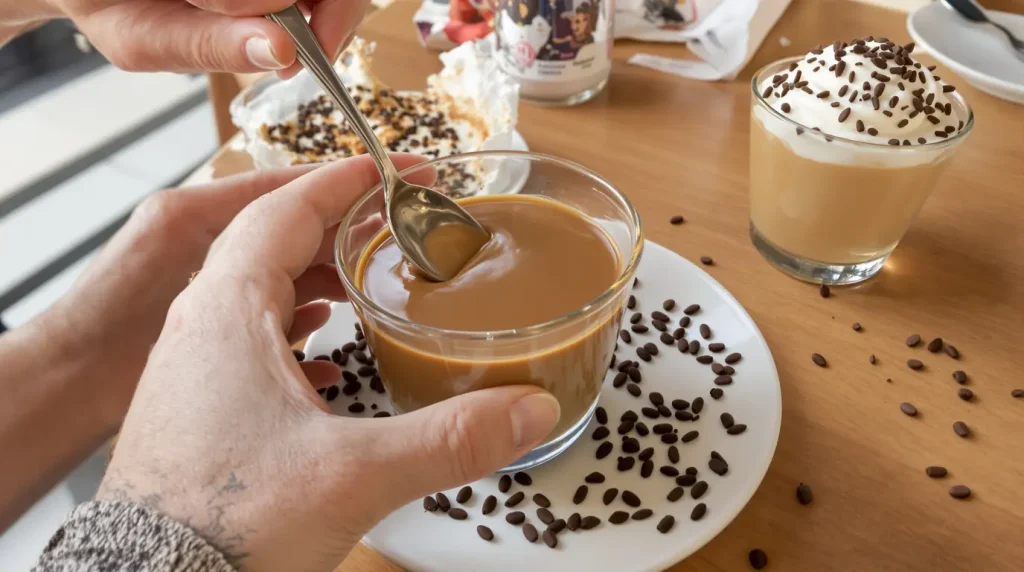 J’ai troqué les flans et mousses du commerce pour cette crème dessert au café maison : onctueuse, sans œufs et ultra facile à faire !